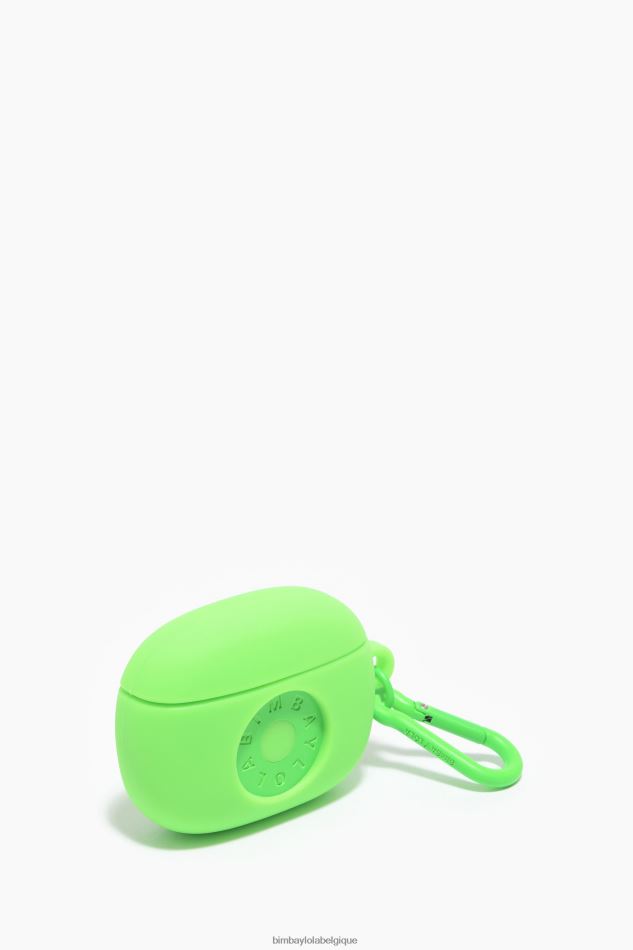 accessoires Bimba Y Lola étui pour airpods en silicone avec logo vert HV4486935