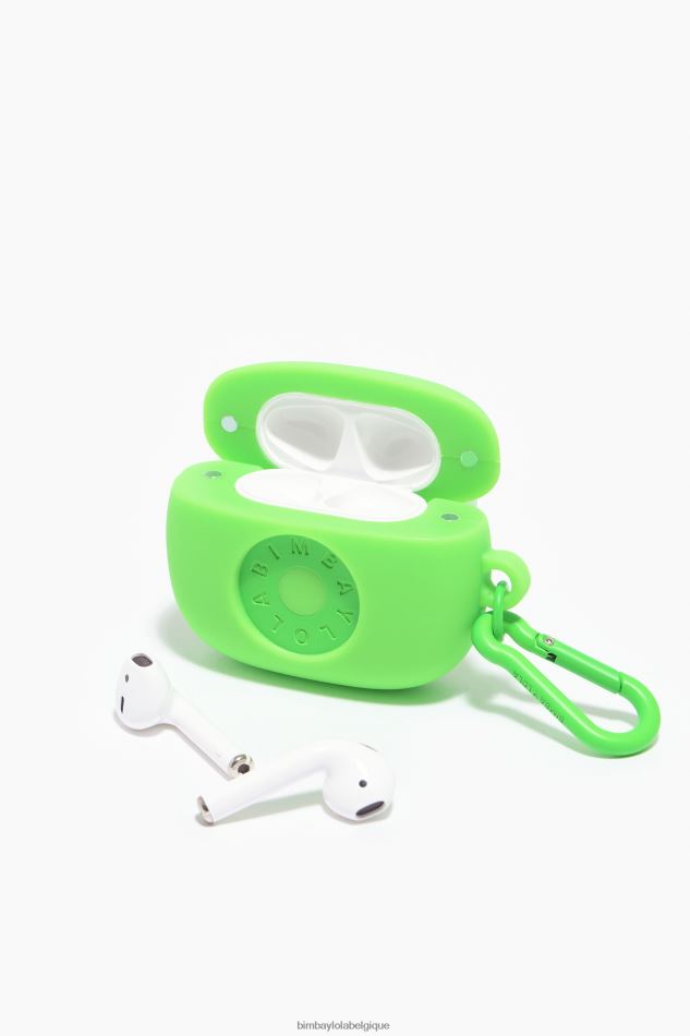 accessoires Bimba Y Lola étui pour airpods en silicone avec logo vert HV4486935