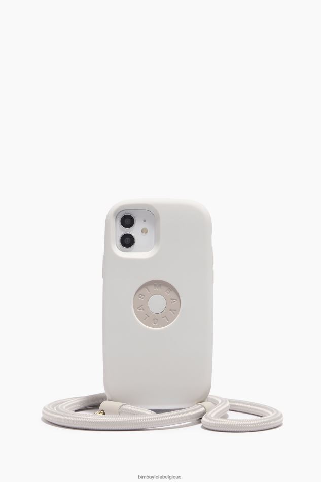 accessoires Bimba Y Lola coque iphone 12 pro logo taupe HV4486917