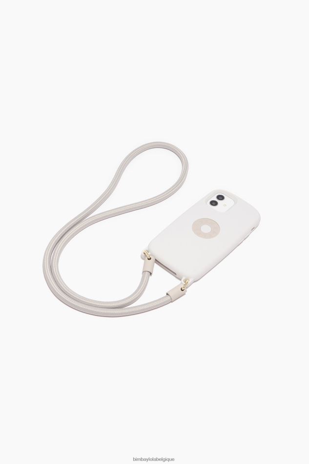 accessoires Bimba Y Lola coque iphone 12 pro logo taupe HV4486917