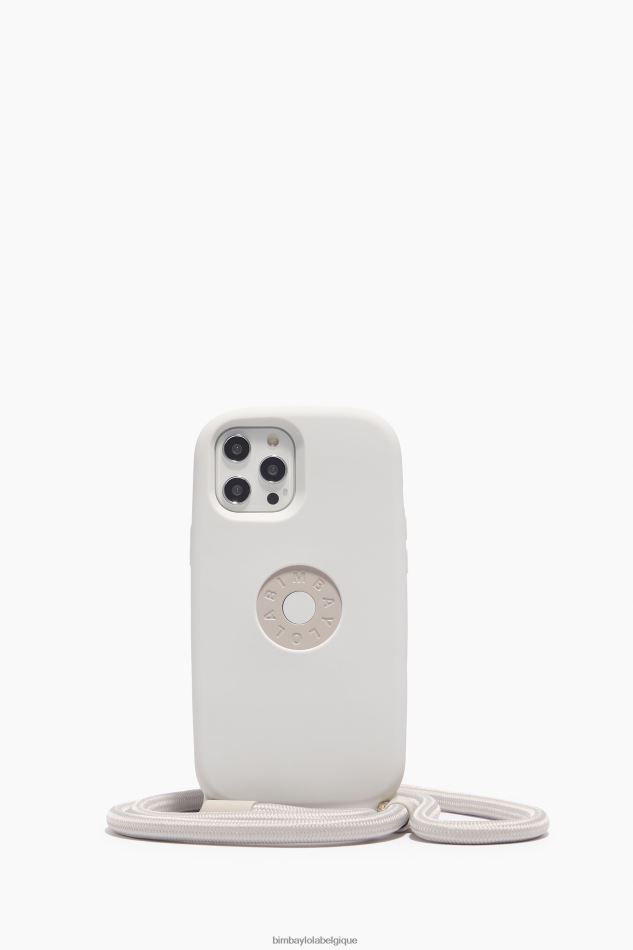 accessoires Bimba Y Lola coque iphone 12 pro max logo taupe HV4486919