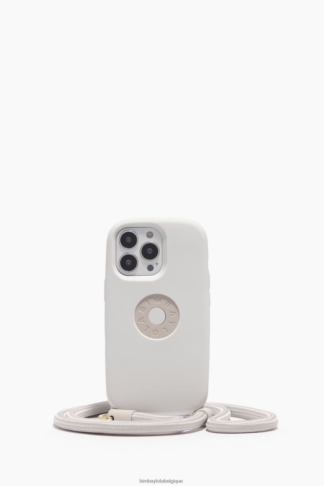 accessoires Bimba Y Lola coque iphone 13 pro logo taupe HV4486927