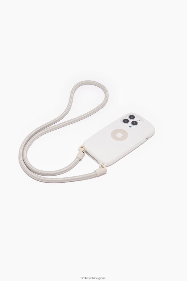 accessoires Bimba Y Lola coque iphone 13 pro logo taupe HV4486927