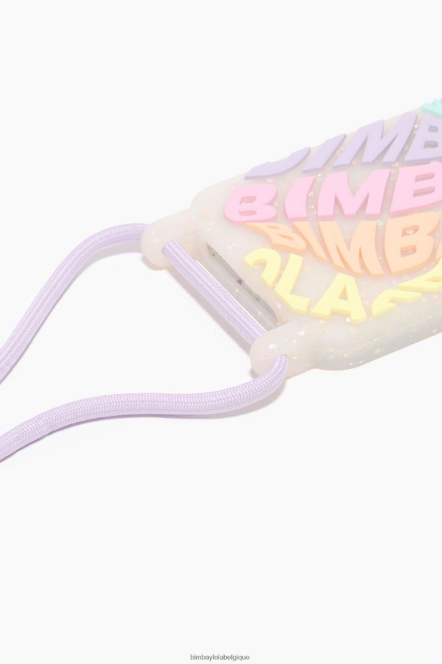 accessoires Bimba Y Lola coque iphone 13 transparente logo multicolore HV4486904