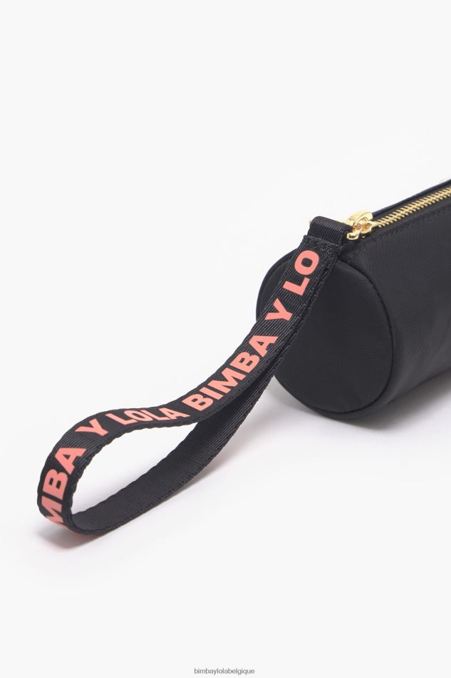 accessoires Bimba Y Lola étui cylindrique en nylon noir HV44861120