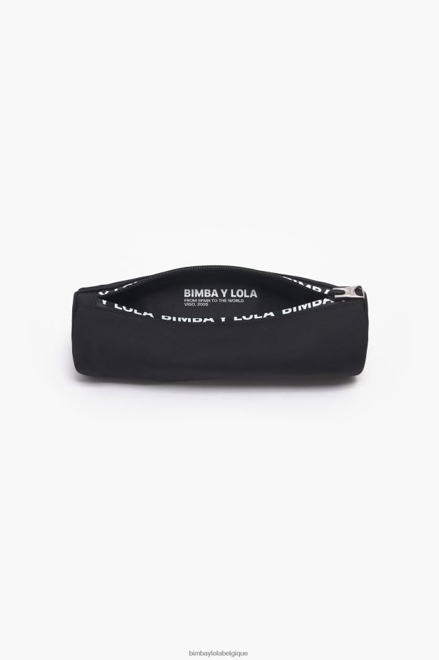 accessoires Bimba Y Lola étui cylindrique en nylon noir HV44861121