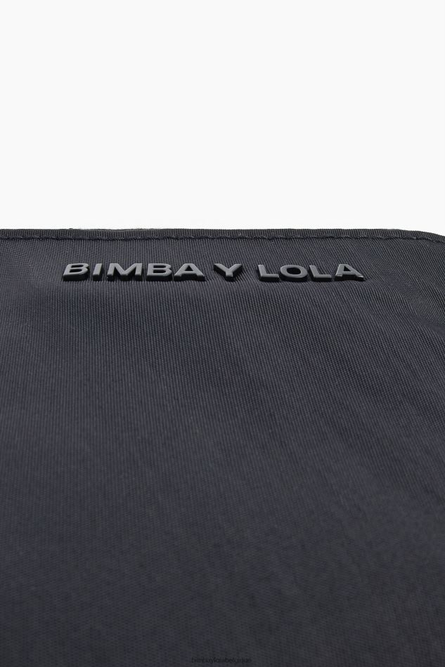 accessoires Bimba Y Lola porte-monnaie incurvé en nylon noir HV44861131