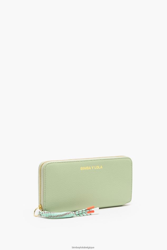 accessoires Bimba Y Lola portefeuille livre en cuir pastel vert HV44861069