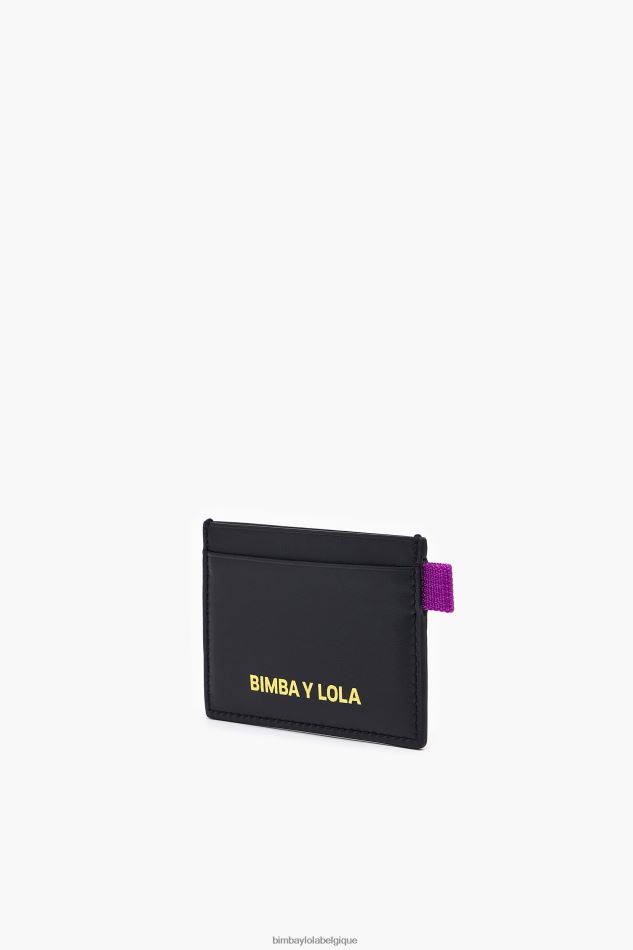 accessoires Bimba Y Lola porte-cartes en cuir noir HV44861123