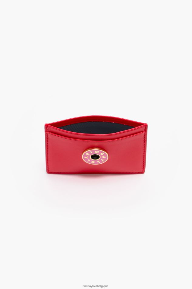 accessoires Bimba Y Lola porte-cartes en cuir rouge HV44861025