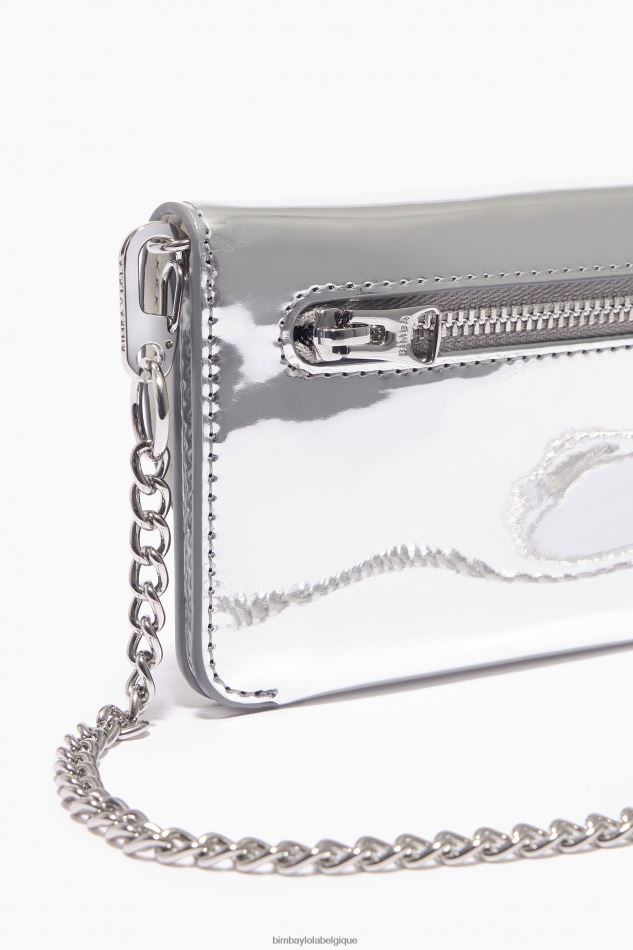 accessoires Bimba Y Lola bourse de brevet argent HV44861050