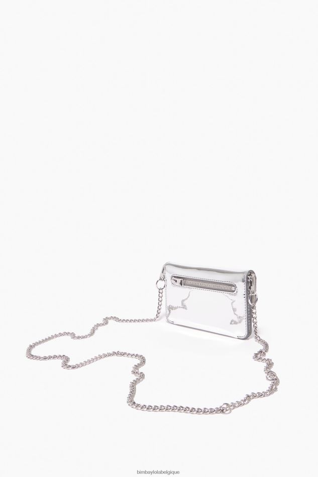 accessoires Bimba Y Lola bourse de brevet argent HV44861050