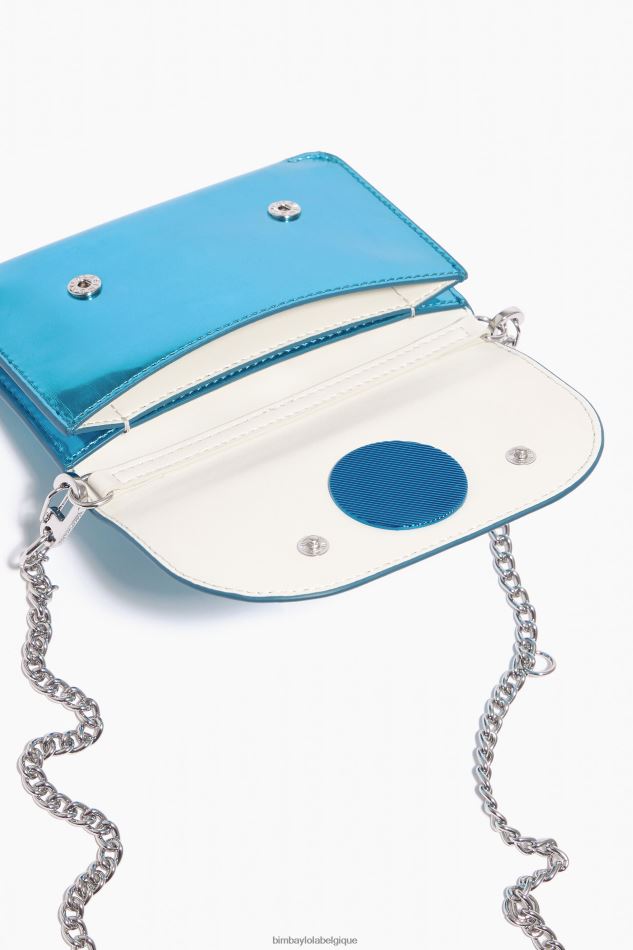 accessoires Bimba Y Lola bourse de brevet bleu HV44861049