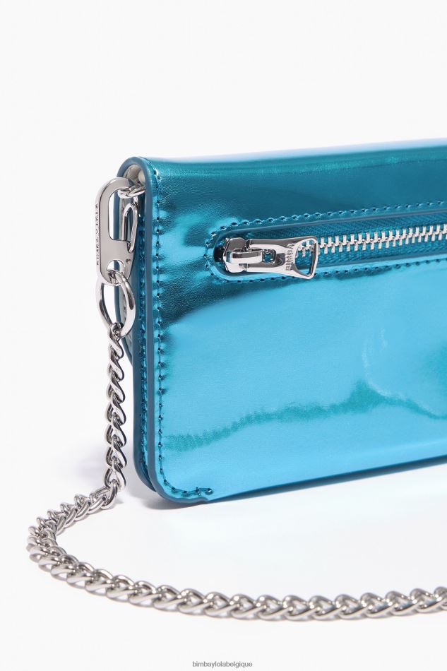 accessoires Bimba Y Lola bourse de brevet bleu HV44861049