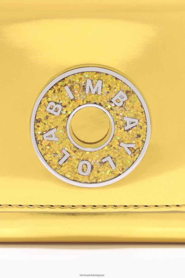 accessoires Bimba Y Lola bourse de brevet jaune HV44861051