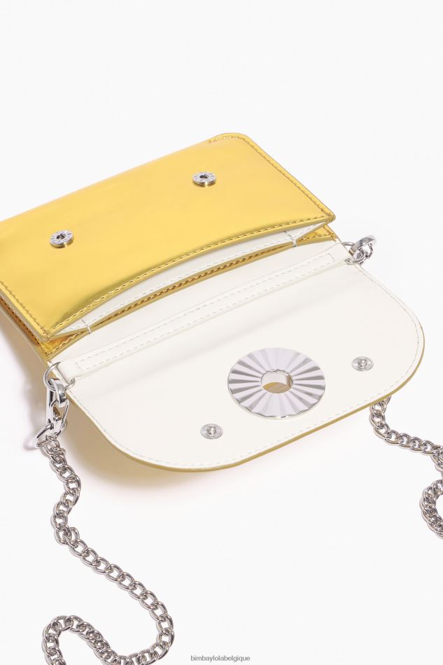 accessoires Bimba Y Lola bourse de brevet jaune HV44861051