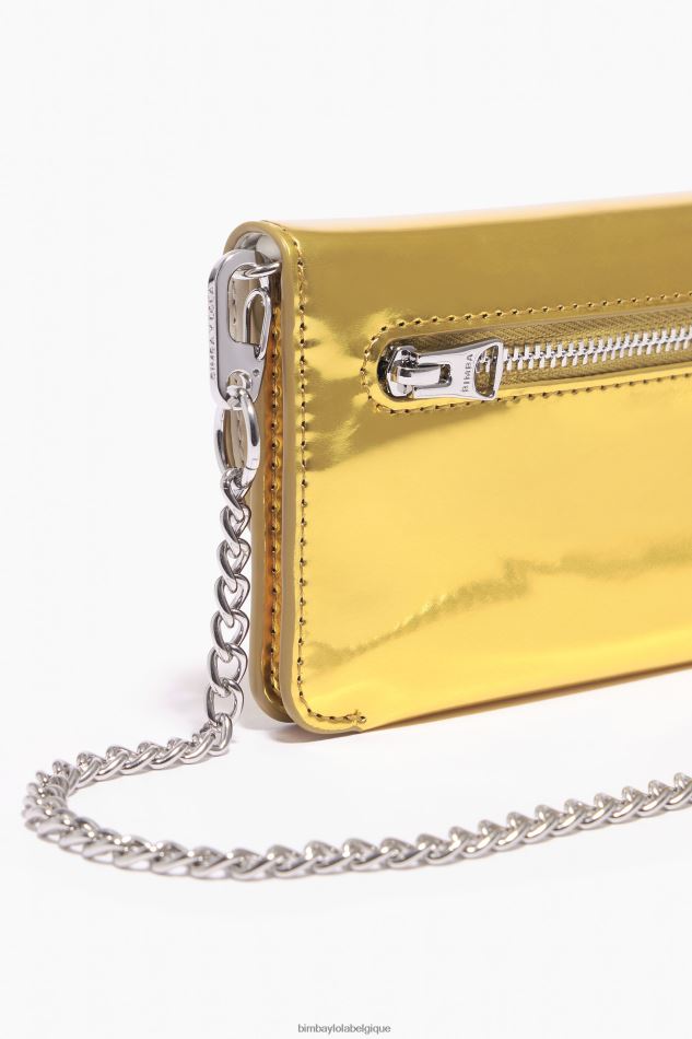 accessoires Bimba Y Lola bourse de brevet jaune HV44861051