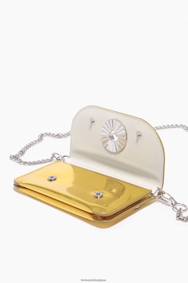 accessoires Bimba Y Lola bourse de brevet jaune HV44861051