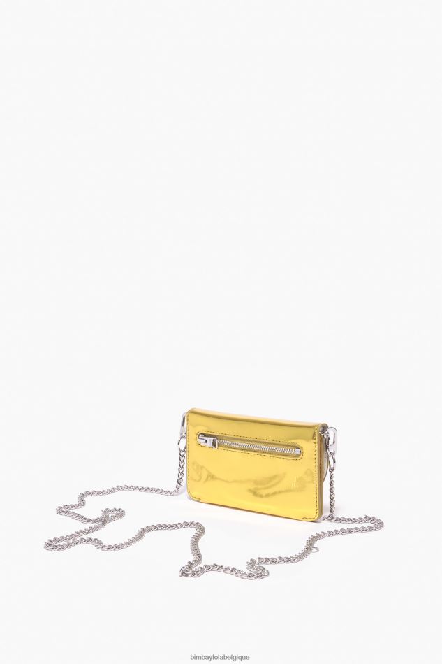 accessoires Bimba Y Lola bourse de brevet jaune HV44861051