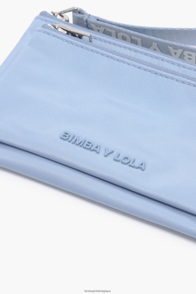 accessoires Bimba Y Lola porte-monnaie double en nylon bleu HV4486979