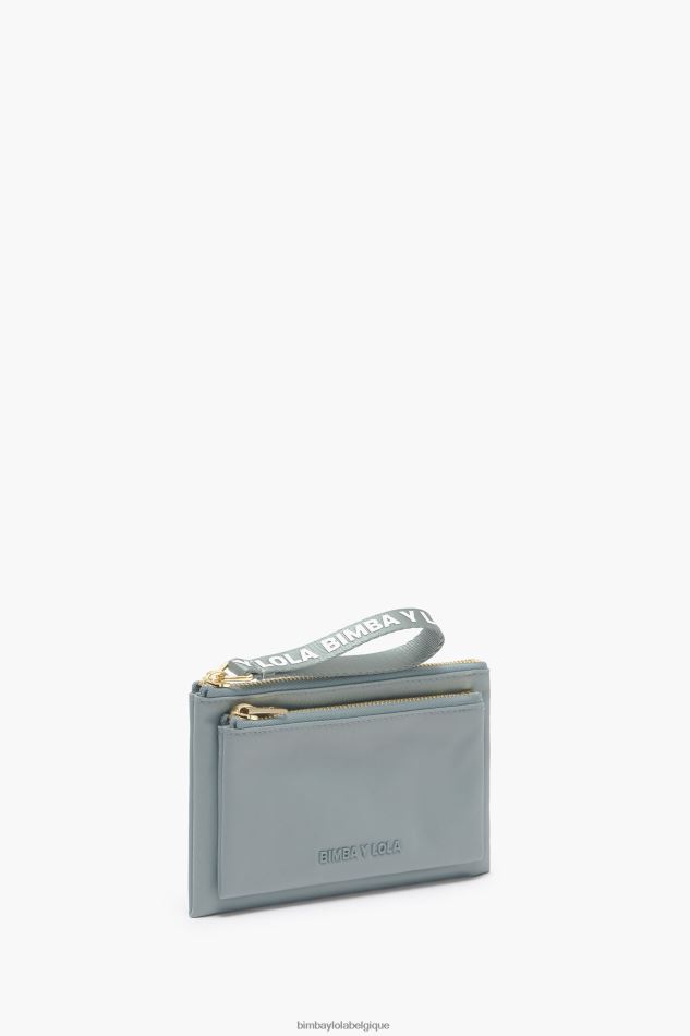 accessoires Bimba Y Lola porte-monnaie double en nylon bleu vert HV4486978