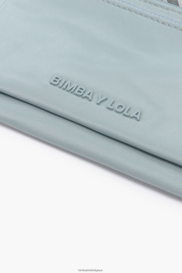accessoires Bimba Y Lola porte-monnaie double en nylon bleu vert HV4486978