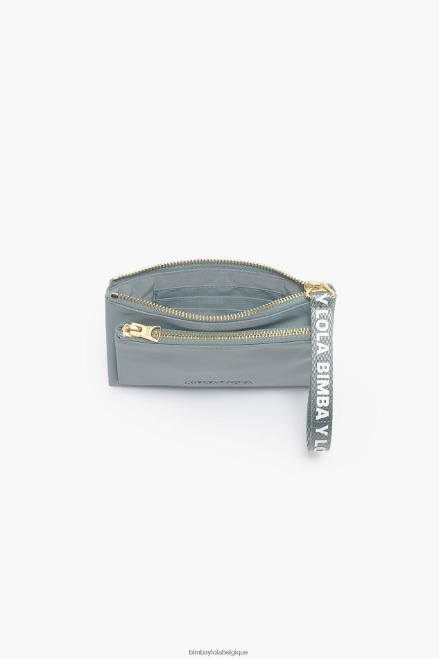 accessoires Bimba Y Lola porte-monnaie double en nylon bleu vert HV4486978