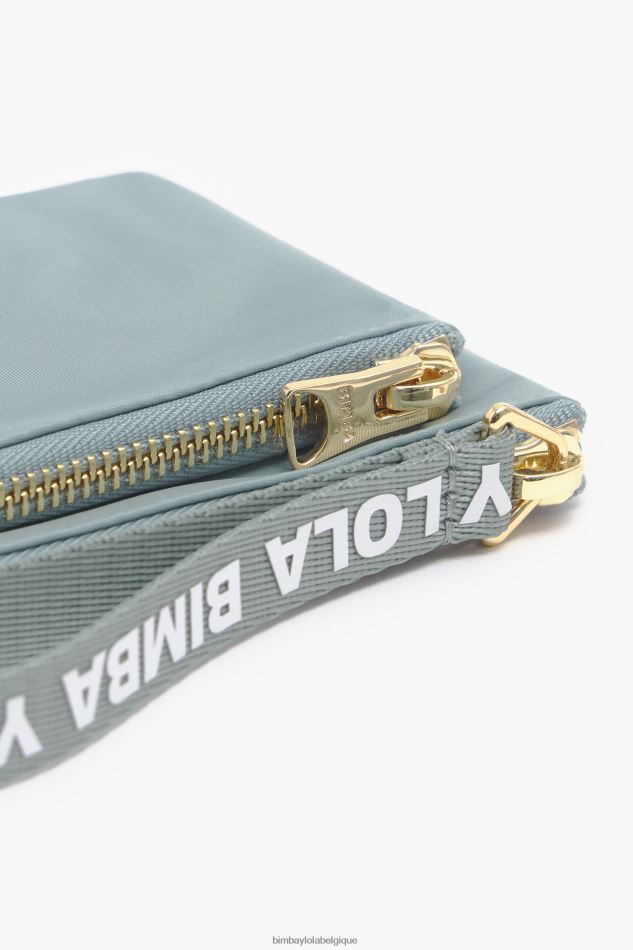 accessoires Bimba Y Lola porte-monnaie double en nylon bleu vert HV4486978