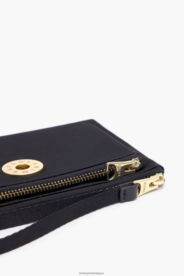 accessoires Bimba Y Lola porte-monnaie double en nylon noir HV44861028