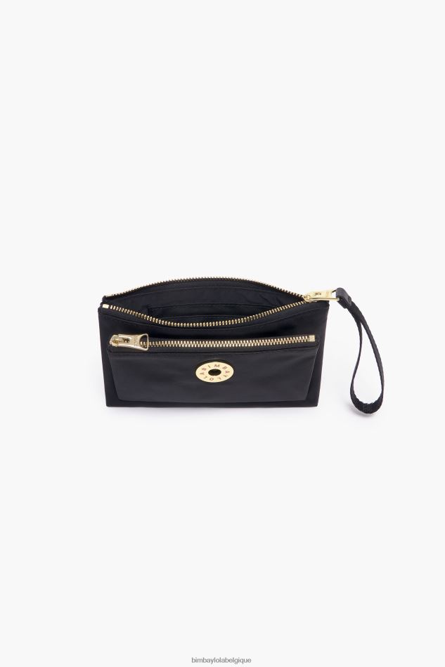 accessoires Bimba Y Lola porte-monnaie double en nylon noir HV44861028