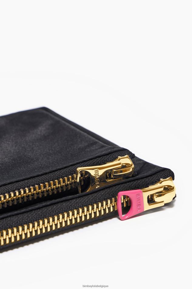 accessoires Bimba Y Lola porte-monnaie double en nylon noir HV44861055