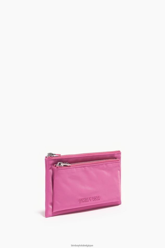 accessoires Bimba Y Lola porte-monnaie double en nylon rose HV44861056