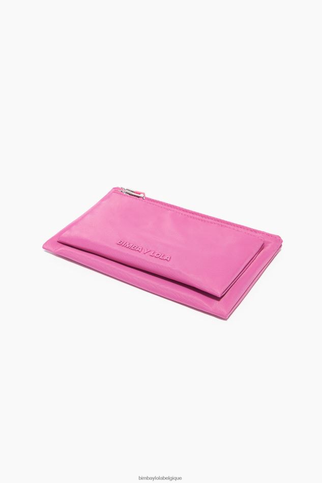 accessoires Bimba Y Lola porte-monnaie double en nylon rose HV44861056
