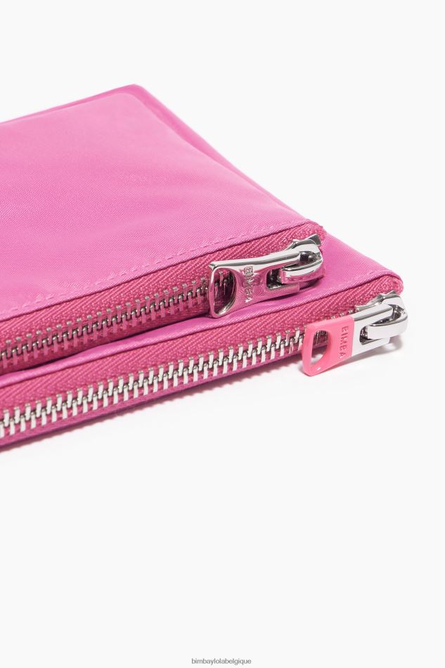 accessoires Bimba Y Lola porte-monnaie double en nylon rose HV44861056