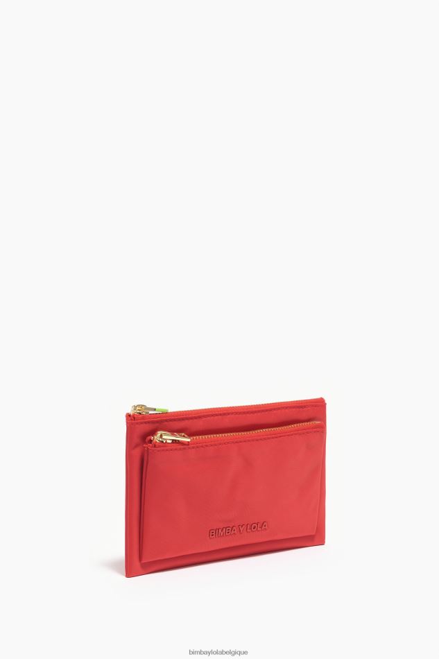 accessoires Bimba Y Lola porte-monnaie double en nylon rouge HV44861054