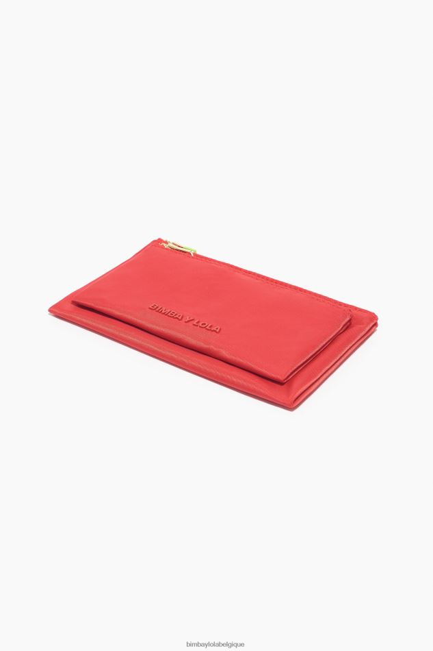 accessoires Bimba Y Lola porte-monnaie double en nylon rouge HV44861054