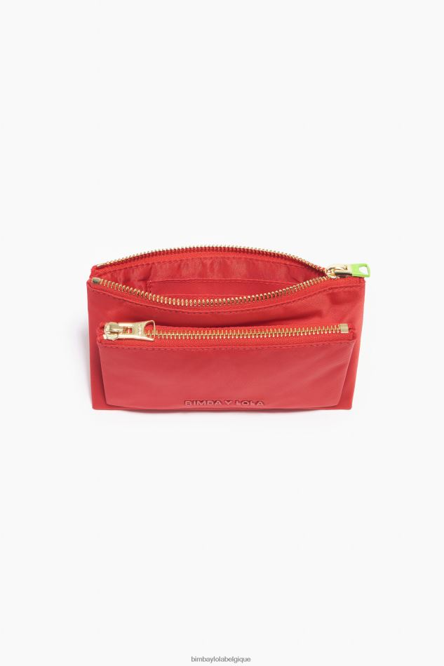 accessoires Bimba Y Lola porte-monnaie double en nylon rouge HV44861054