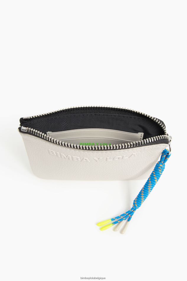 accessoires Bimba Y Lola porte-monnaie en cuir blanc HV4486994