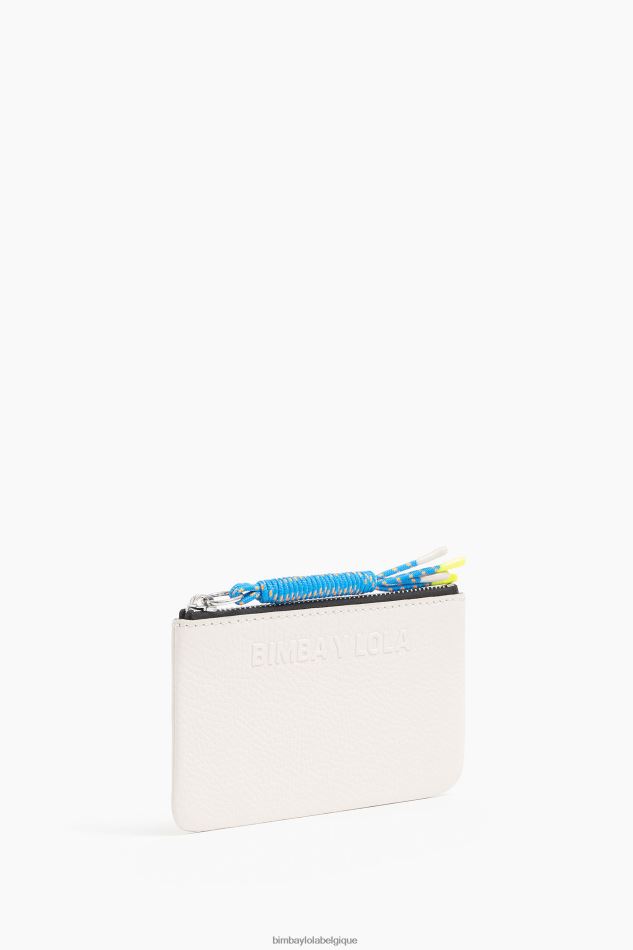 accessoires Bimba Y Lola porte-monnaie en cuir blanc HV4486995