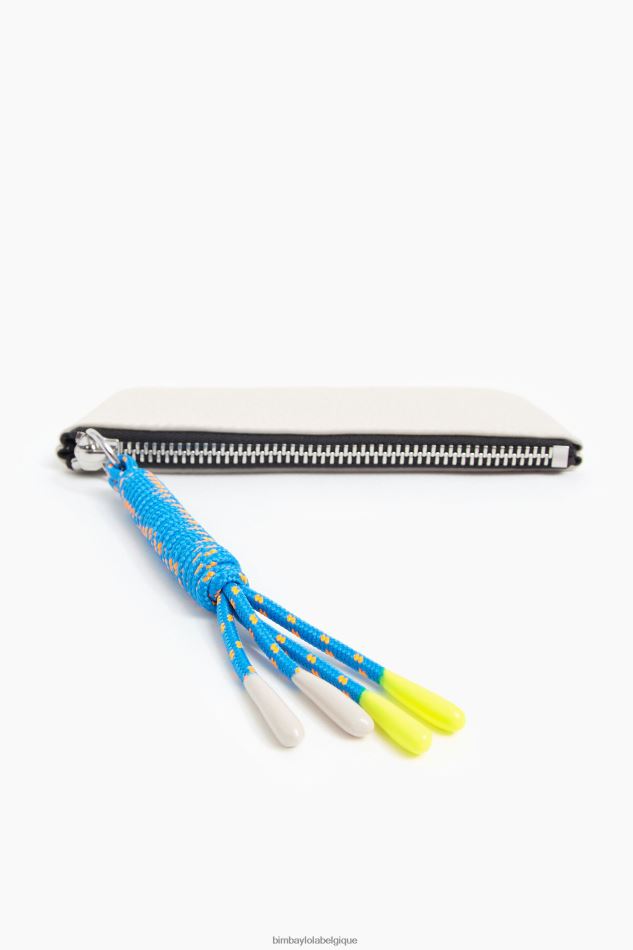 accessoires Bimba Y Lola porte-monnaie en cuir blanc HV4486995