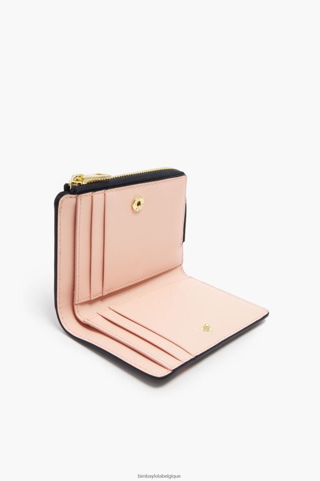 accessoires Bimba Y Lola porte-monnaie en cuir petits coeurs noir HV44861002