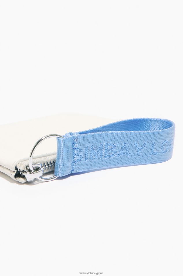 accessoires Bimba Y Lola porte-monnaie incurvé en cuir blanc HV44861048