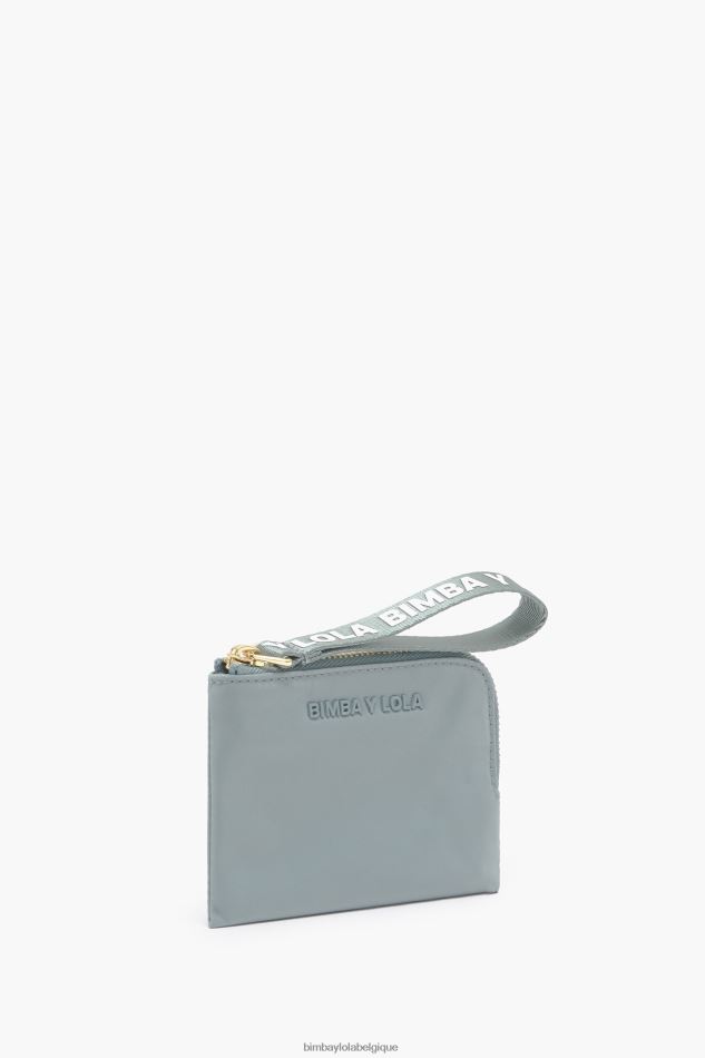 accessoires Bimba Y Lola porte-monnaie incurvé en nylon bleu vert HV4486980