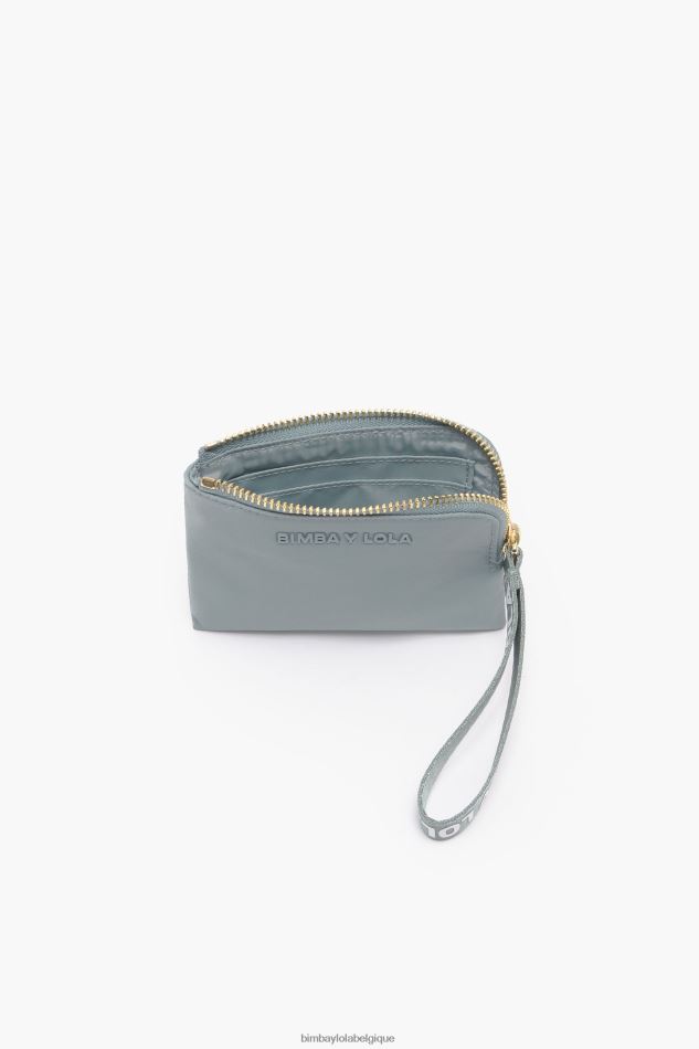 accessoires Bimba Y Lola porte-monnaie incurvé en nylon bleu vert HV4486980