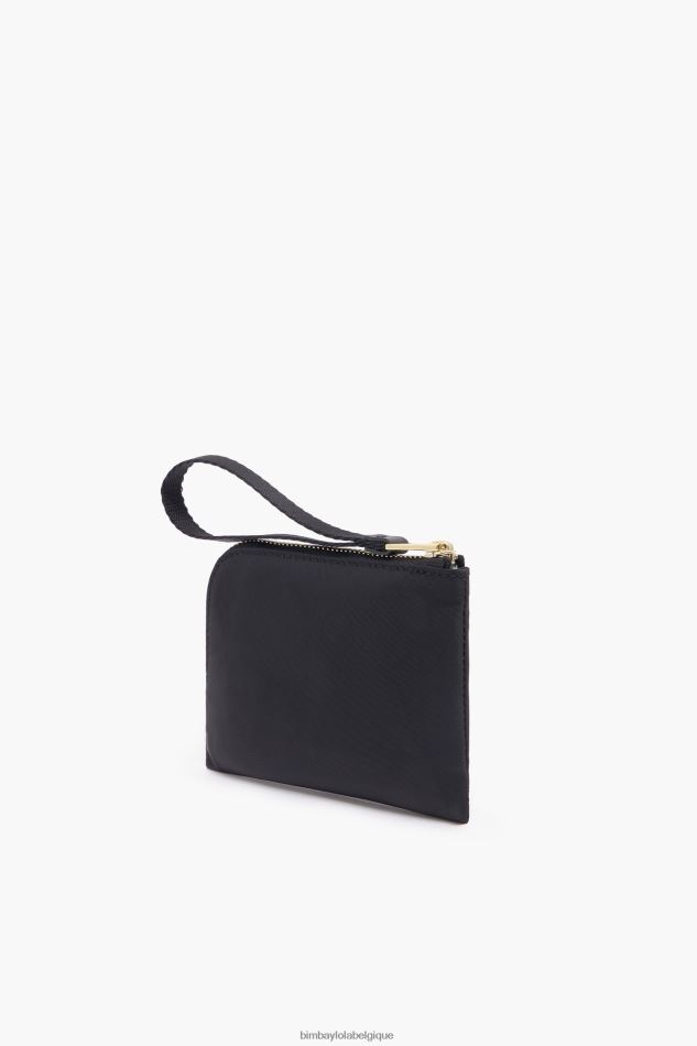 accessoires Bimba Y Lola porte-monnaie incurvé en nylon noir HV44861031