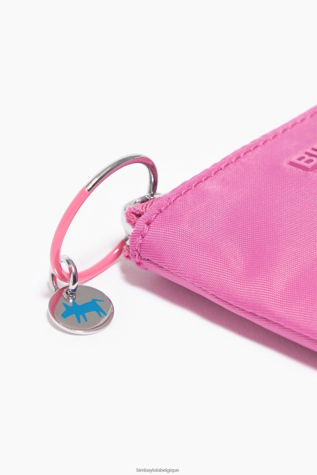 accessoires Bimba Y Lola porte-monnaie incurvé en nylon rose HV44861063