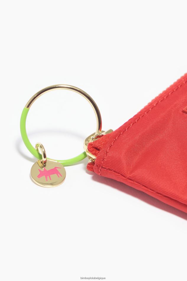 accessoires Bimba Y Lola porte-monnaie incurvé en nylon rouge HV44861064