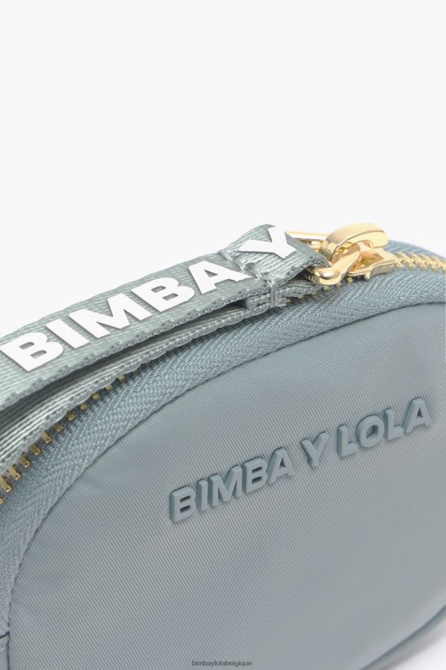 accessoires Bimba Y Lola porte-monnaie ovale en nylon bleu vert HV4486976
