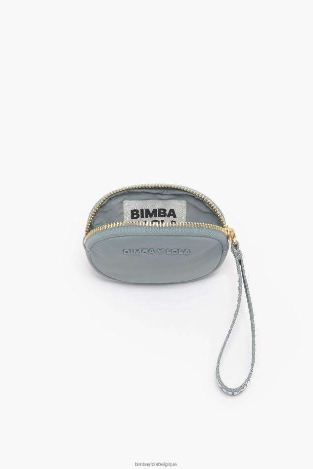 accessoires Bimba Y Lola porte-monnaie ovale en nylon bleu vert HV4486976