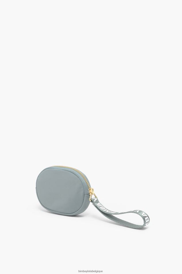 accessoires Bimba Y Lola porte-monnaie ovale en nylon bleu vert HV4486976